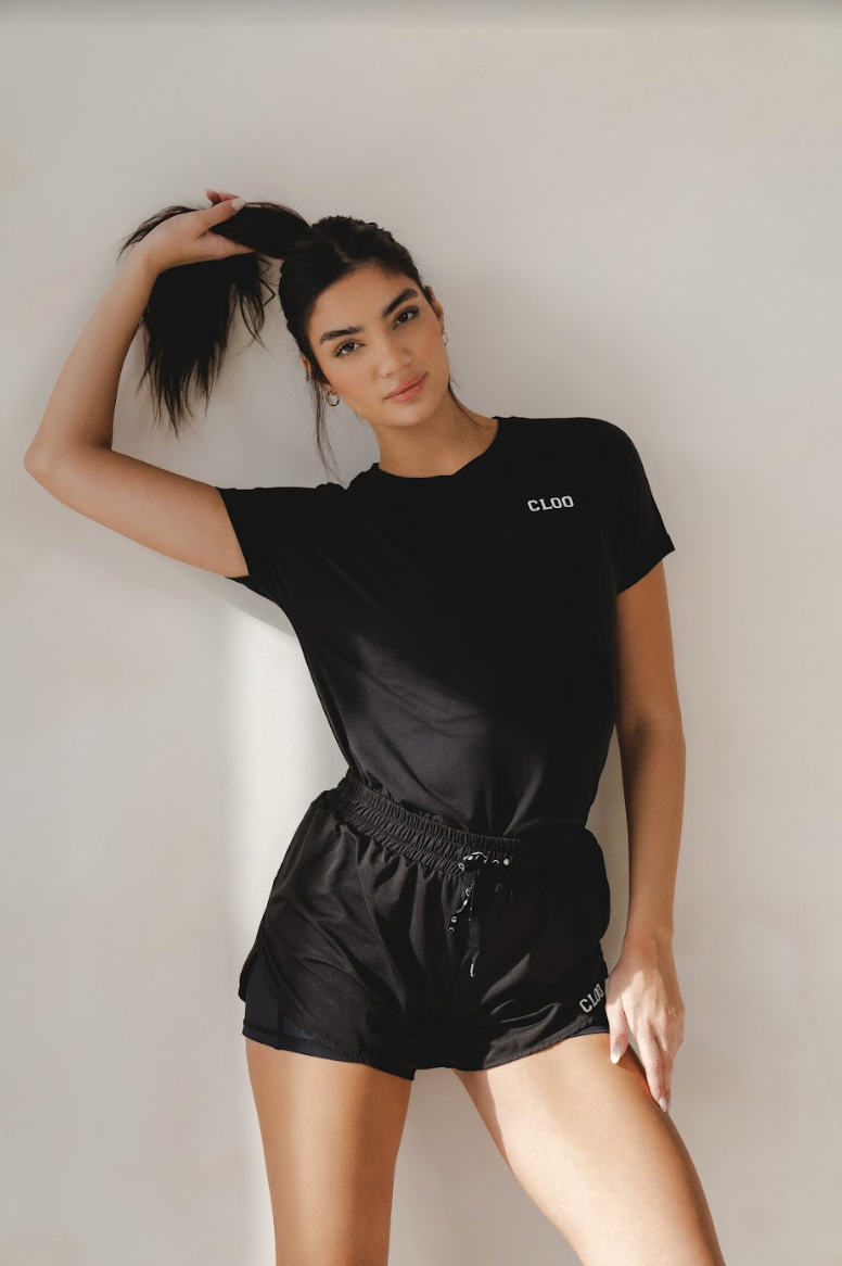 Cloo CLOO Tee - Black – Cloo Active